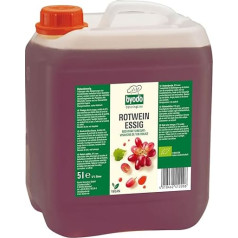 Органический красный винный уксус из итальянского красного вина, канистра 5 кг - Byodo, веганский и вегетарианский, без добавления сахара, иде