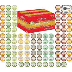Cha4TEA - 100 пробников для кофемашин Keurig K-Cup - 10 вкусов