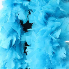 1 x 200 г боа из перьев, палантин из перьев индейки, длина около 2 м, шарф из перьев, пушистая гирлянда из перьев, аксессуар для костюмов 20-х годо