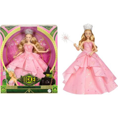 Mattel Wicked Glinda HXY37 Deluxe Fashion Doll and Accessories Including Crown and Sceptre Movie Inspired Look Various Poses Possible