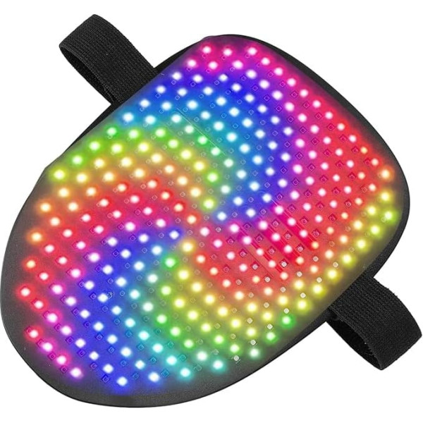 SEAFRONT светодиодный чехол для лица с 25 статическими и 25 движущимися изображениями, светящийся чехол для трансформации лица с USB зарядным пор