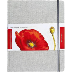 Global Art Materials 769105 10-1/2-Inch by 8-1/4-Inch Travelogue Watercolor Book, Grand Portrait