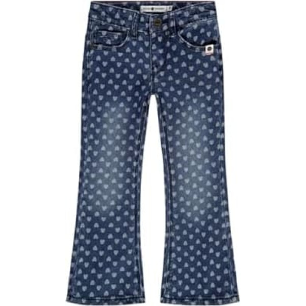 Длинные брюки/джинсы для девочек Babyface Baby 08252 в темно-синем цвете