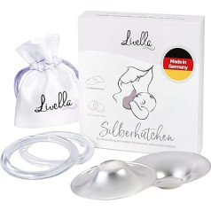 Livella 999 Silver Hat with 2 x Comfort Rings Made in Germany Помогает при раздражении сосков Поддерживает влажное заживление ран во время грудного вскармливания Ша