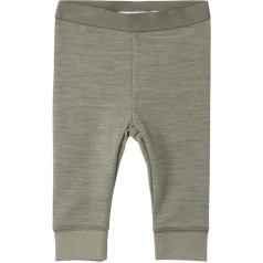 NAME IT Baby Boys NBMWUPSUS Wool/COT LongJohn XXIII Leggings, Peppercorn, 74, Peppercorn