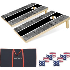 3 x 2 фута Cornhole Set Cornhole Boards: Деревянные доски Cornhole Boards Premium Bean Bag Toss Game Set, с 8 карманами Cornhole и табло, игры с кукурузными лунками на открытом возду