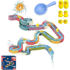 Игрушки для ванны, 48 шт. DIY Мраморный бег Игрушка для ванны с присосками, Водная игрушка для детей, Игрушка для ванны от 3 лет, Дети