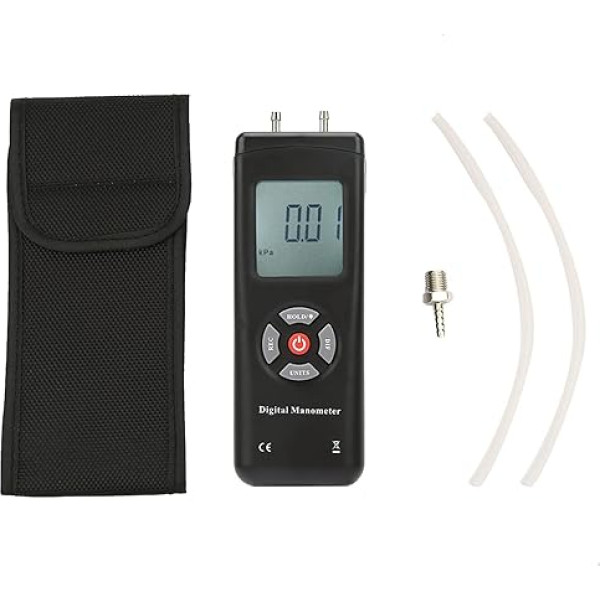 Цифровой ручной манометр, люфтштурм, качество люфта, цифровой дифференциальный манометр, 11 элементов, с подсветкой внутренних поверхносте