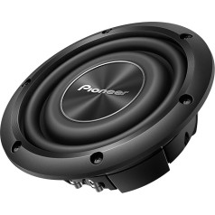 Пассивный сабвуфер Pioneer TS-A2000LD2, мощный сабвуфер с максимальной мощностью 700 Вт, 20 см, монтажная глубина 67 мм, мембрана IMPP, непрерывная выходн