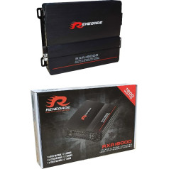 Renegade RXA1800D RXA 1800 D Усилитель класса D 1 канал 900 Вт RMS Стабильный на 1 Ом 1800 Вт Макс Бас Boost SPL Автомобиль Черный Упаковка 1