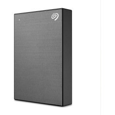 Портативный внешний жесткий диск Seagate One Touch 4 ТБ, аппаратное шифрование с парольным доступом, ПК, ноутбуки и Mac, USB 3.0, цвет Space Grey, включает 2-ле