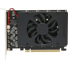 Annadue M.2 PCIE Adapter, PCIe 4.0 X16 на 4 порта M.2 NVMe SSD с вентилятором, поддержка PCIE RAID, 4x32Gbps, для 2230/2242/2260/2280mm SSD