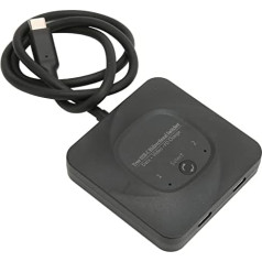 Переключатель USB-C, 2 в 1 выход, двунаправленный переключатель USB-C, 2 компьютера, HD-дисплей 8K 60 Гц, передача данных 10 Гбит/с, зарядка PD 100 Вт, разв