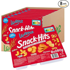 Lorenz Snack World Закусочные хиты, упаковка из 8 (8 x 280 г)