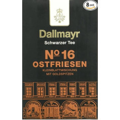Dallmayr Черный чай №16 Восточно-Фризский мелколистовой микс, упаковка из 8 (8 x 100 г)