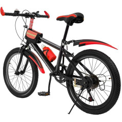 DOPBENT 20-дюймовый горный велосипед, детский велосипед для мальчиков и девочек с брызговиками, держателем для стакана с водой, велосипедным зв