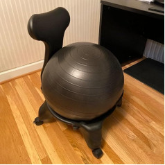 Innovz Balance Ball Chair Yoga Ball Chair для офиса, стул с мячом для упражнений для коррекции осанки и развития мышц, сиденье для рабочего стола/компьютера д