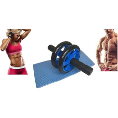 Колесо для живота с ковриком для коленей AB Wheel Fitness Wheel для дома и тренажерного зала Колесо для тренировок с роликом для силовых тренировок М