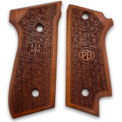 ZIB GRIPS для рукояток Beretta 92S, пистолетная рукоятка, изготовленная вручную из древесины ореха (ZIB-f01SS4)