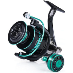 RAHBI Spinnrolle 2000-7000 12+1BB Drag10kg Metallkugelgriffspule Angelrolle Salzwasserrad for Karpfenangeln Leisurely (Цвет : Синий, Размер : Серия 4000)