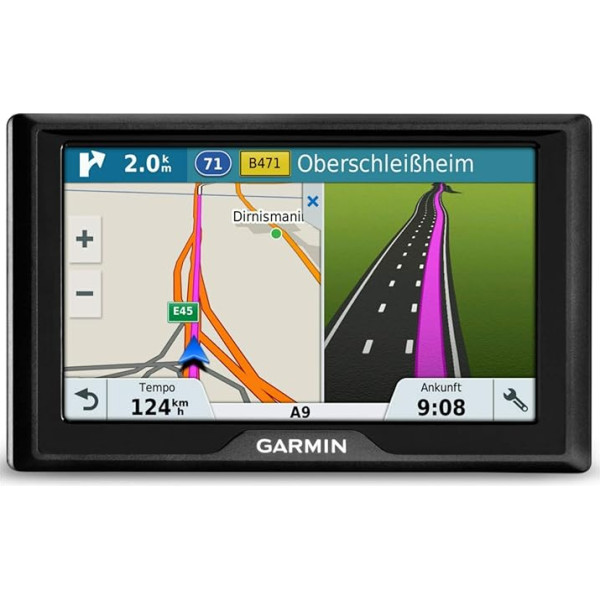 Навигационное устройство Garmin Drive, сенсорный экран, пожизненное обновление карт и информация о пробках, Европа