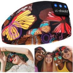 LC-dolida Наушники для сна Bluetooth 5.4, оголовье для сна, оголовье, маска для сна, спортивные наушники, музыкальное оголовье для спортивных трениров