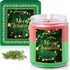 SCENTORINI Ароматическая свеча Рождество в стекле, яблоко корица и кедровое дерево ароматическая свеча, соевый воск ароматическая свеча рождес