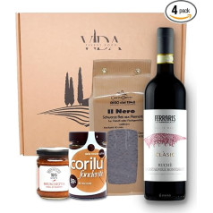 Подарочная корзина VIDA® Delicatessen, итальянские деликатесы, подарочный набор для гурманов, подарочная коробка 4, подарочная корзина на Рождеств