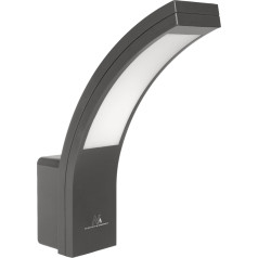 Светодиодный фасадный светильник, 800 лм, 10 Вт, естественный белый (4000K) цвет света, серый, MCE343 GR