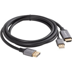 Кабель hdmi(m)-displaypor(m) 1.8m 4k черный