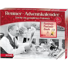 ROTH Pensioner Advent Calendar for Breakfast с 24 угощениями и книгой для завтрака и наслаждения - раннее утро для пожилых людей всех возрастов в адвент
