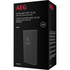 AEG AZE150 Сменный аккумулятор для аккумуляторного пылесоса AEG 8000 (резервный аккумулятор, длительное время работы, быстрая замена, емкость 2,5 Ач