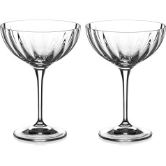 DIAMANTE Mirage Хрусталь ручной огранки Блюдца для коктейля с шампанским Набор из 2 штук
