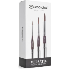 Кисть Escoda 1548 с универсальным дорожным набором из 3 штук