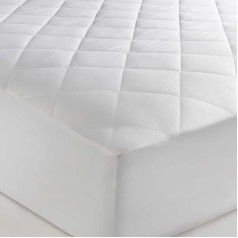 The Bettersleep Company Brand - Single Egyptian Cotton Mattress Protector - Luxury Hotel Quality Percale Fabric 30 cm Extra Deep Skirt Machine Wash Anti Allergenic Easy Care Finish от The Bettersleep