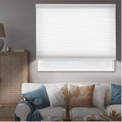 CHICOLOGY Cordless Cellular Shades Privacy Single Cell Window Roller Blind, 34 