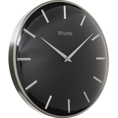 Настенные часы Bulova Metro, черные