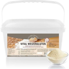 GOLDEN PEANUT Vital Wheat Gluten 2 кг - натуральный загуститель Чистый растительный пшеничный белок, сейтан, низкокалорийный крахмал, выпечка, кулинария