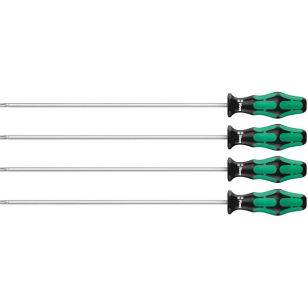 Wera 05028074001 Kraftform Plus 367/4 HF Набор отверток Torx, TX20 - TX30, 4 шт.