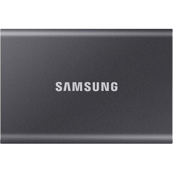 Samsung Portable SSD T7 2TB USB 3.2 Gen.2 1050 МБ/с чтение 1000 МБ/с запись Внешний жесткий диск SSD для Mac, ПК, смартфонов и игровых консолей, серый, MU-PC2T0T/WW