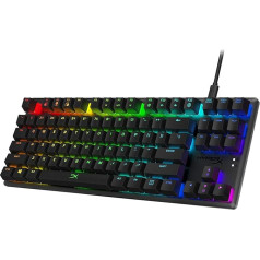 HyperX HX-KB7RDX-US Alloy Origins Core, RGB механическая игровая клавиатура, без клавиш, красные переключатели (раскладка US), черный