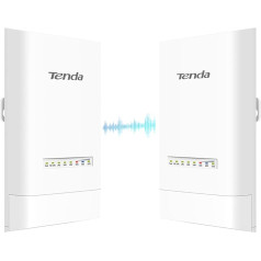 Tenda OS3 WLAN Bridge Outdoor Access Point (867 Мбит/с на 5 ГГц, 4 x 10/100 Мбит/с LAN порта, 12dBi, PoE, дальность 5 км, центральное управление, в комплекте блок питания) (Pack of 2