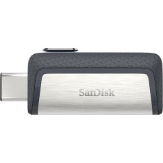 SanDisk Ultra Dual USB Type-C Drive, устройство хранения данных для смартфонов, 128 ГБ (мобильное устройство хранения данных, USB 3.1, выдвижной двойной порт, ск