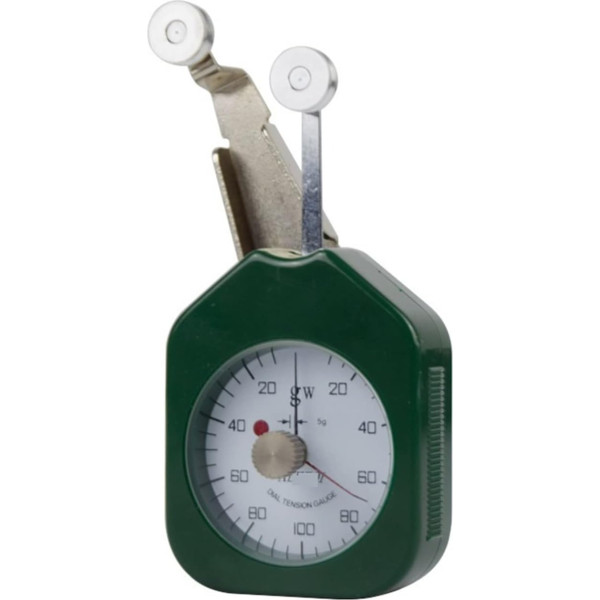 Цифровой крафтмессгерат, динамометр, DTF-100. Textilspannmesser Metalldrahtspannmesser Drahtdrahtgarnspannungstest Kleine Größe, geringes Gewicht und Multifunktionsfunktion für Sport, Schule und Hei