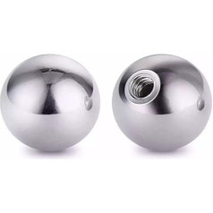 SFQEVHRZ Kugel mit Vollgewinde und Tiefe， Massiver Edelstahl 304 mit Stahlkugel mit Gewinde, M20-Kugelkopfschraube, Durchmesser: 40 mm-60 mm, Stahlkugel mit Halbgewinde(30mm*m14[1pcs])
