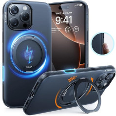 TORRAS 360° Ostand R Fitness для iPhone 16 Pro Чехол для MagSafe с кнопкой управления камерой [No.1 магнитная сила и сертифицированная военная защита и гибкая подс