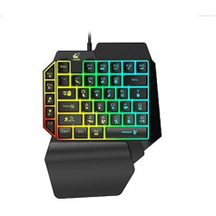 Shot Case Mini Gamer Keyboard USB для ПК Medion Pad LED Pubg Illuminated QWERTY Black