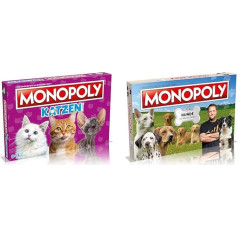 Монополия - Кошки - Игры от 8 лет - Возраст 8+ - Немецкий & Монополия - Собаки с Мартином Рюттером - Настольная игра - Возраст 8+ - Немецкий