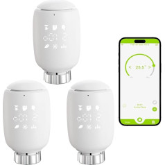 JAOGAUS умный радиаторный термостат, Zigbee Tuya Smart Home Heating Valve, APP Voice Timing Constant Temperature Energy Saving Heating Smart Switch, Saves Heating Costs, Modern Heating Control