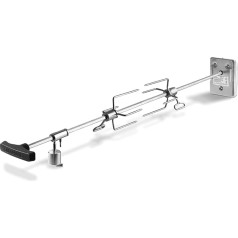 Вертел BURNHARD с мотором, электрический шампур для барбекю, вилки для мяса, вертел из нержавеющей стали для газового барбекю, 3 и 4 конфорок